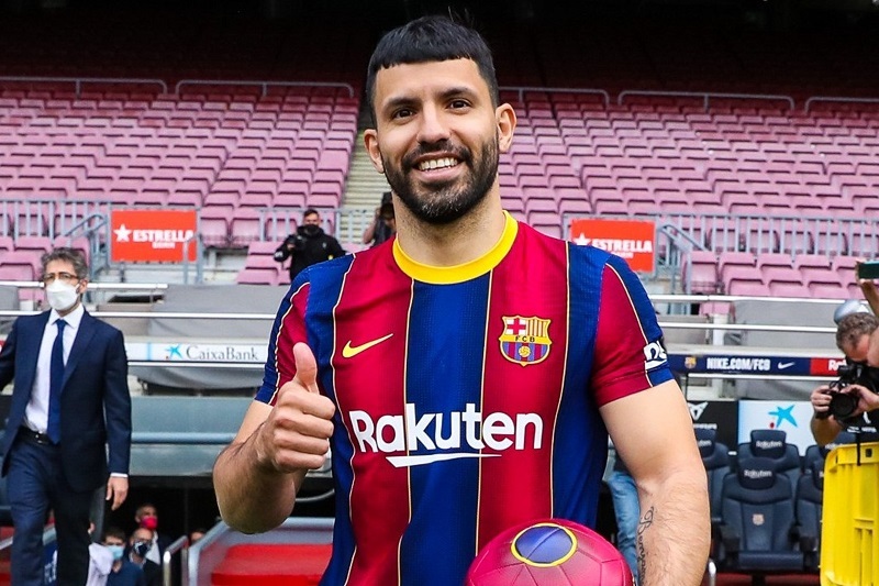 Sự trở lại sau chấn thương của tiền đạo Sergio Aguero trong màu áo Barca