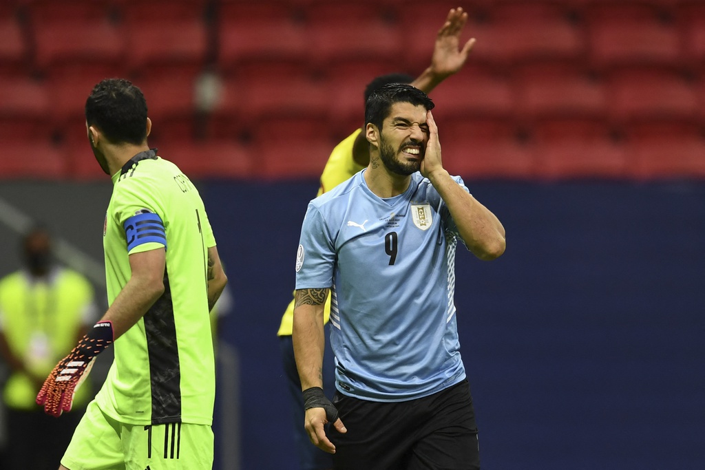 Luis Suarez và đội tuyển dừng chân tại tứ kết Copa America 2021